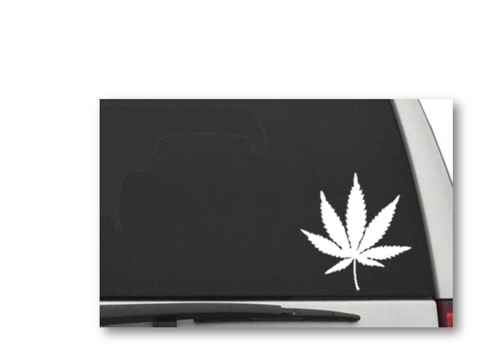 MARIJUANA LEAF 6″ Cannabis Weed Pot Decal Sticker CW5144