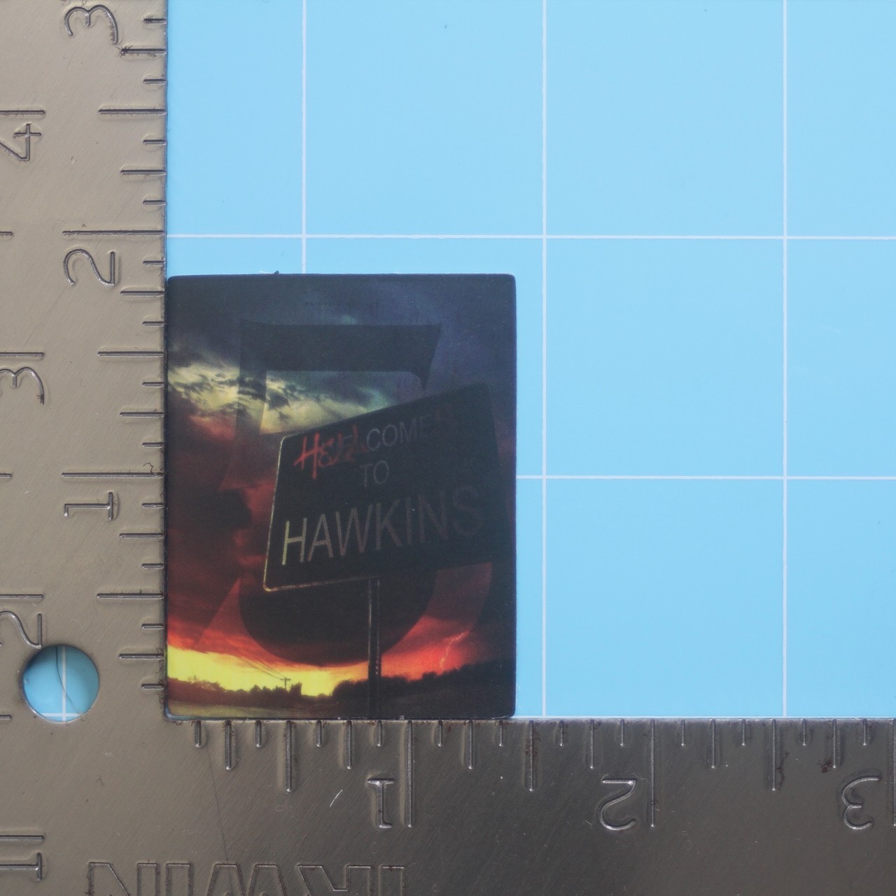 Stranger Things 5 Sticker (HELLCOME TO HAWKINS) Netflix Horror, Matte PVC Decal
