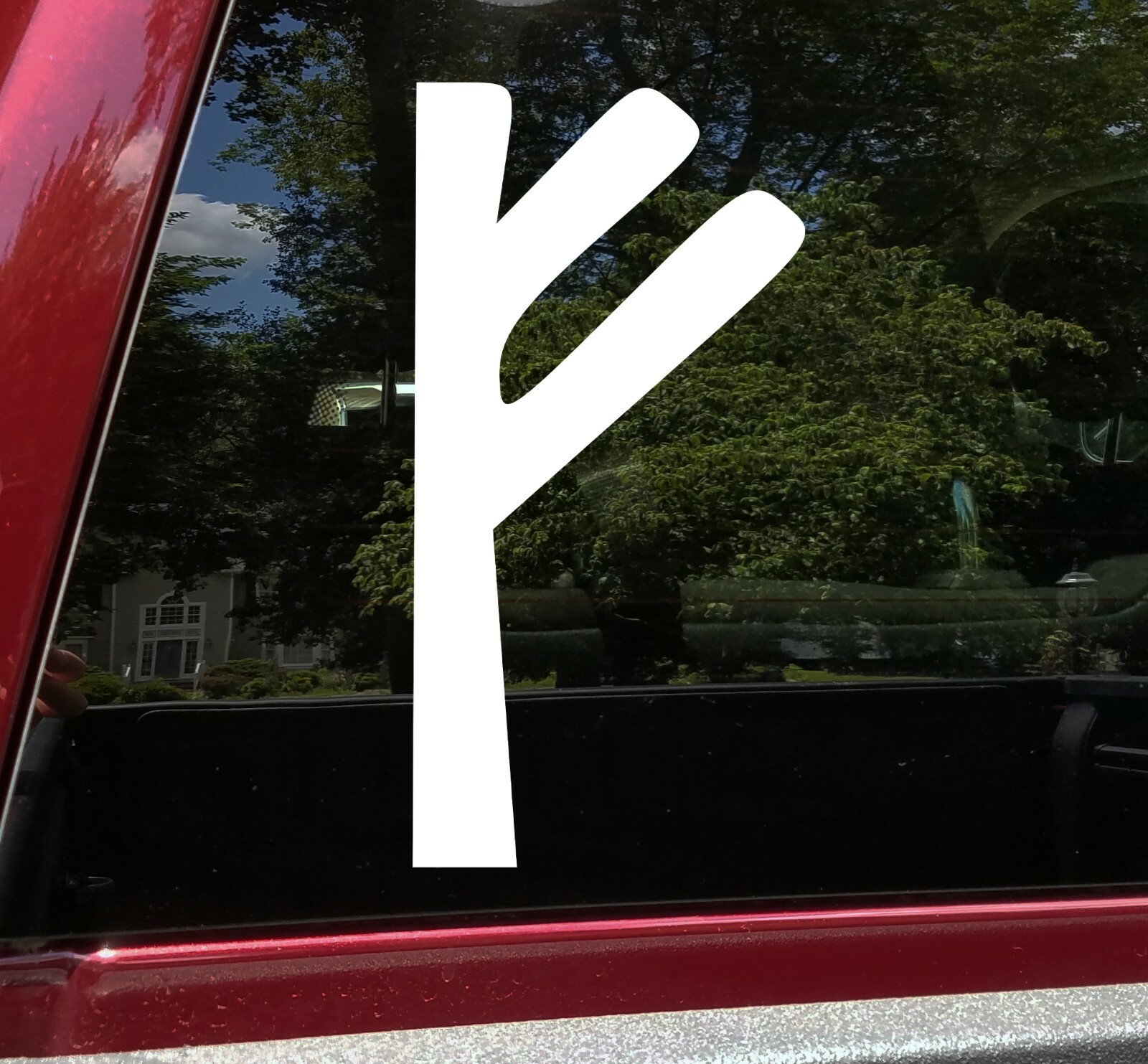 Wealth Rune Fehu Vinyl Decal | Viking Futhark Celtic Fire | Die Cut Sticker