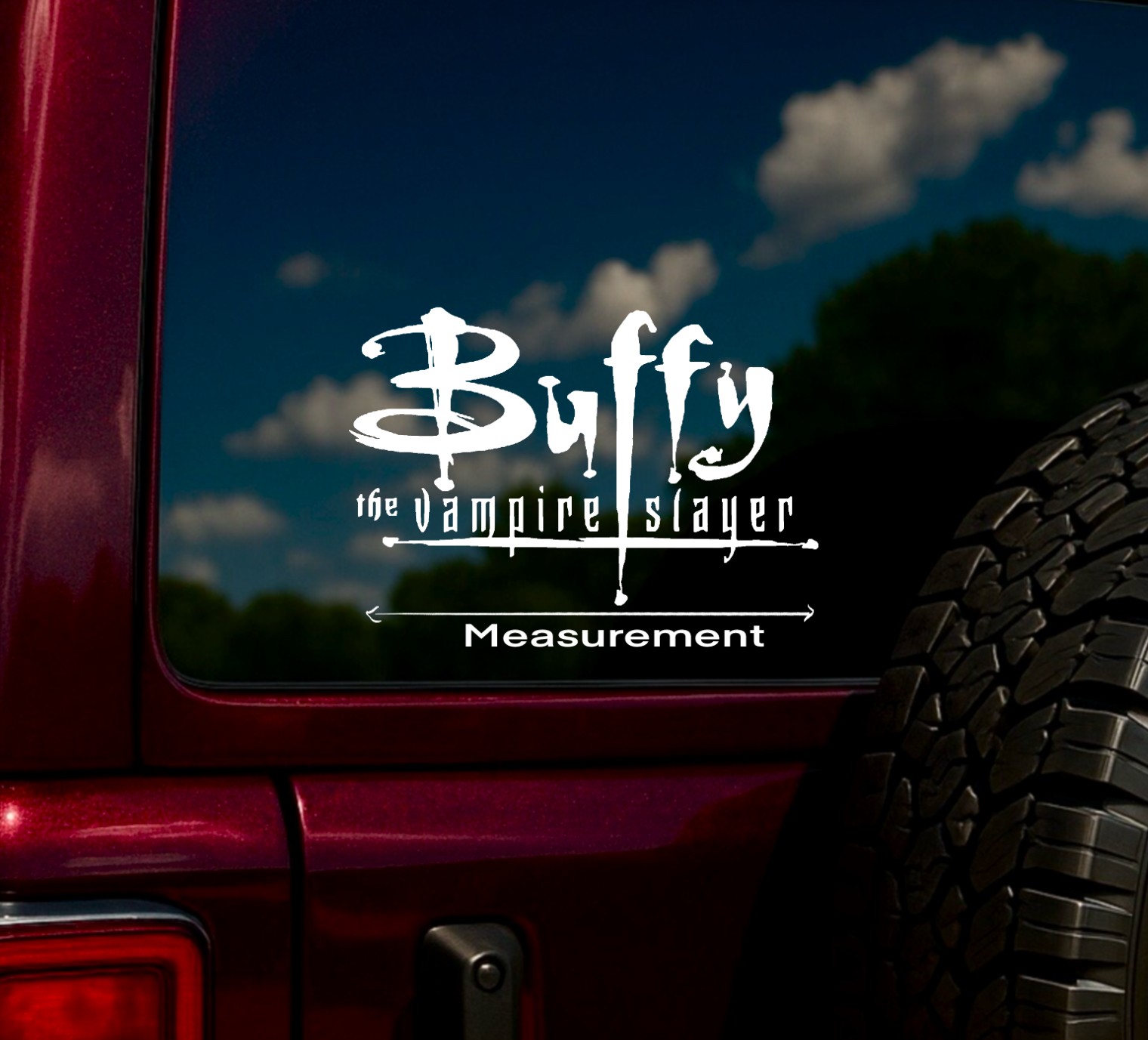 Buffy the Vampire Slayer Decal Sticker Vinyl Die-Cut Car Window TV Show Logo