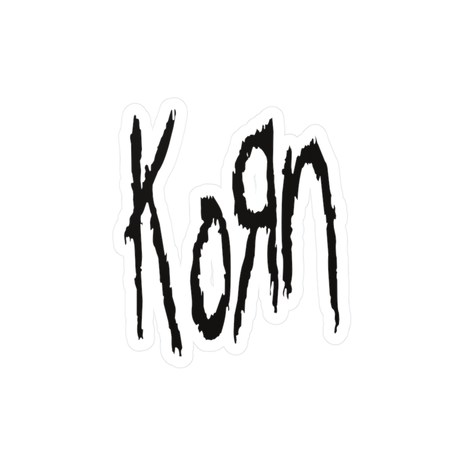 Korn Logo Sticker Decal, Metal Band, Laptop, Skate Board, Snowboard, Mug
