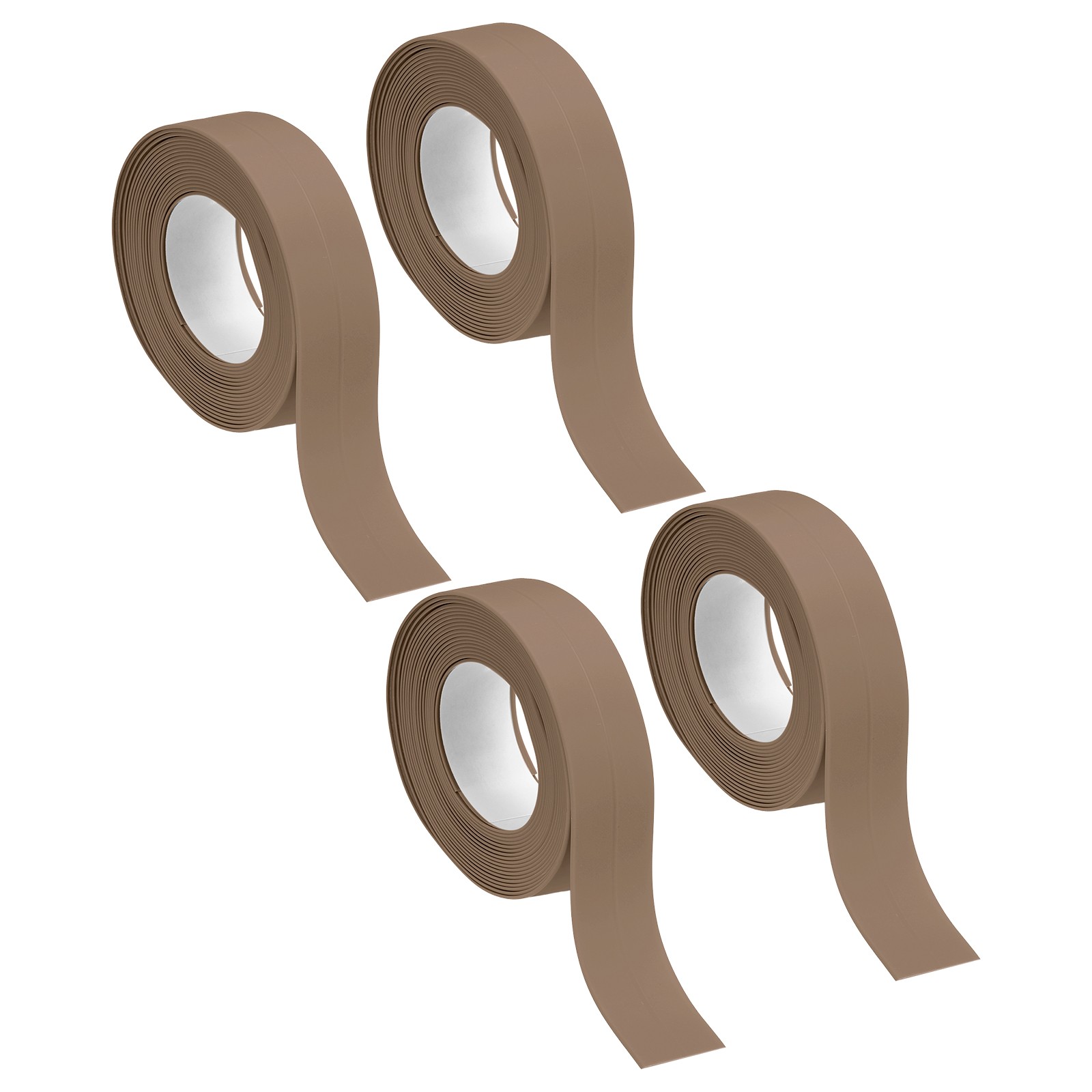 4 Rolls Brown Caulk Strip Waterproof, 0.87″ x 10.5Ft Bathtub Caulk Sealing Tape