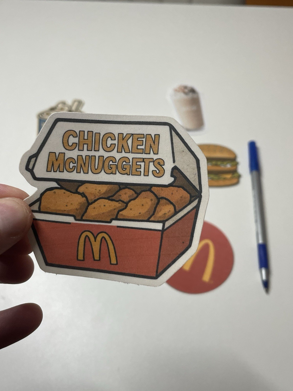 McDonald’s Food Theme Sticker Set Multicolor Fast Food for Laptop Wall