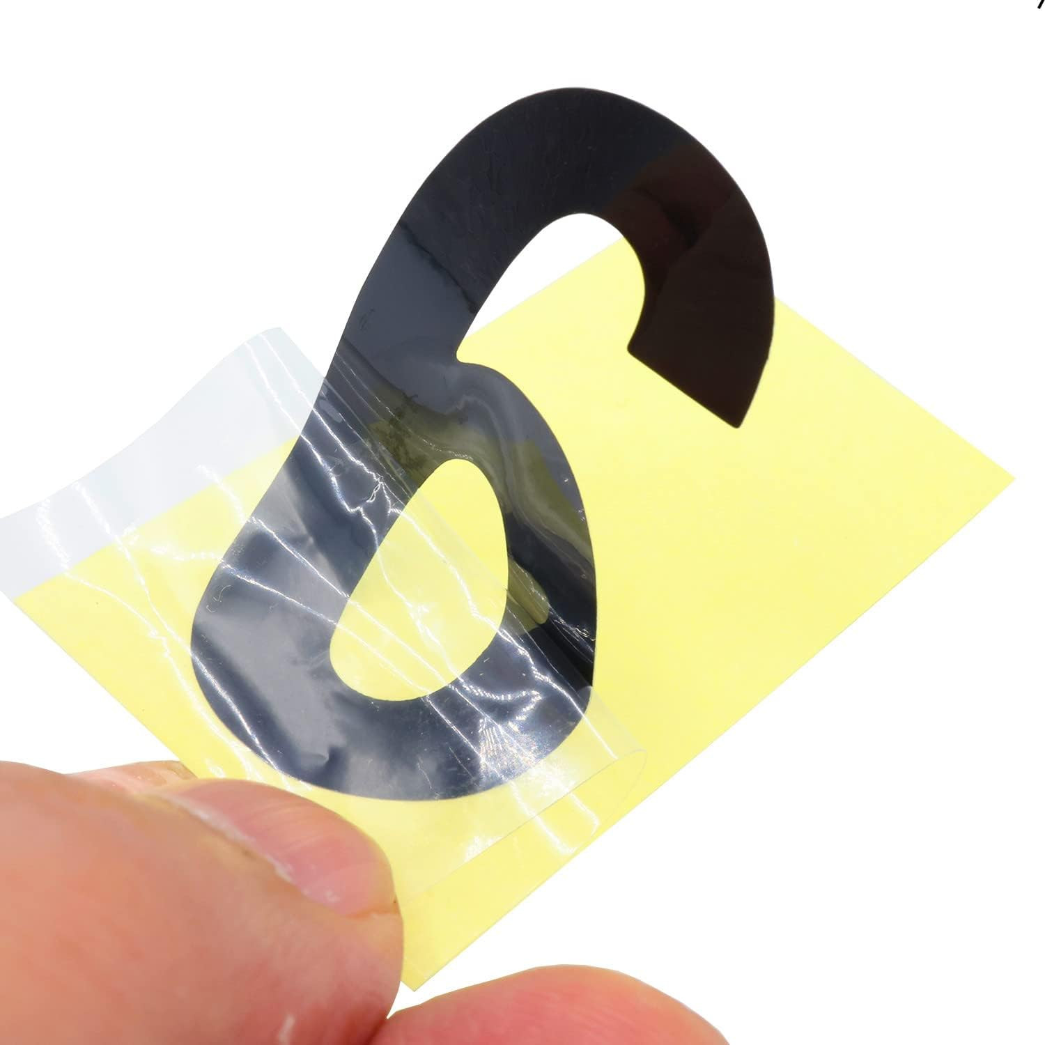 5 Sets 2 Inch Mailbox Numbers Sticker 0-9 Decal Die Cut Classic Style Vinyl Wate