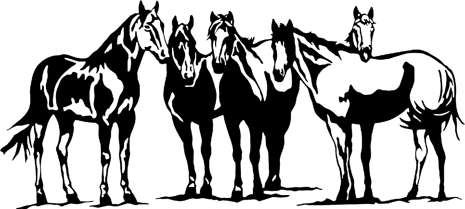 Western Cowboy Equestrian Rodeo Horses Car Truck Window Vinyl Decal Sticker