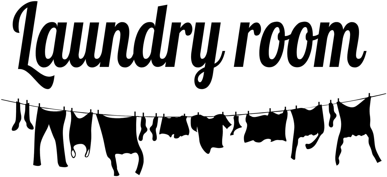 Laundry Room Sticker Laundry Vinyl Decal Laundry Decor