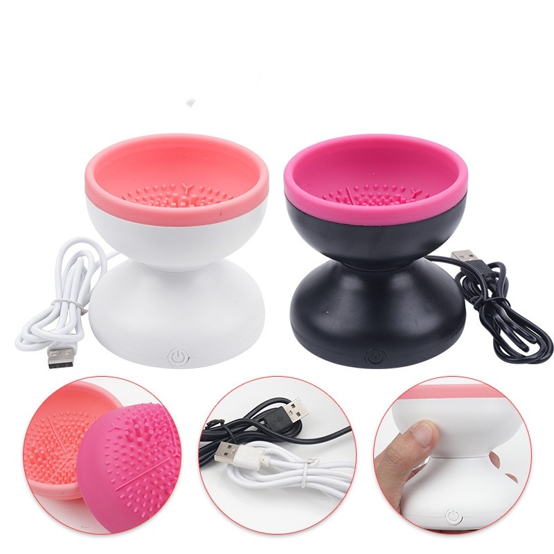 Electric Makeup Brush Cleaner Machine Portable Automatic USB Cosmetic Brush Clea