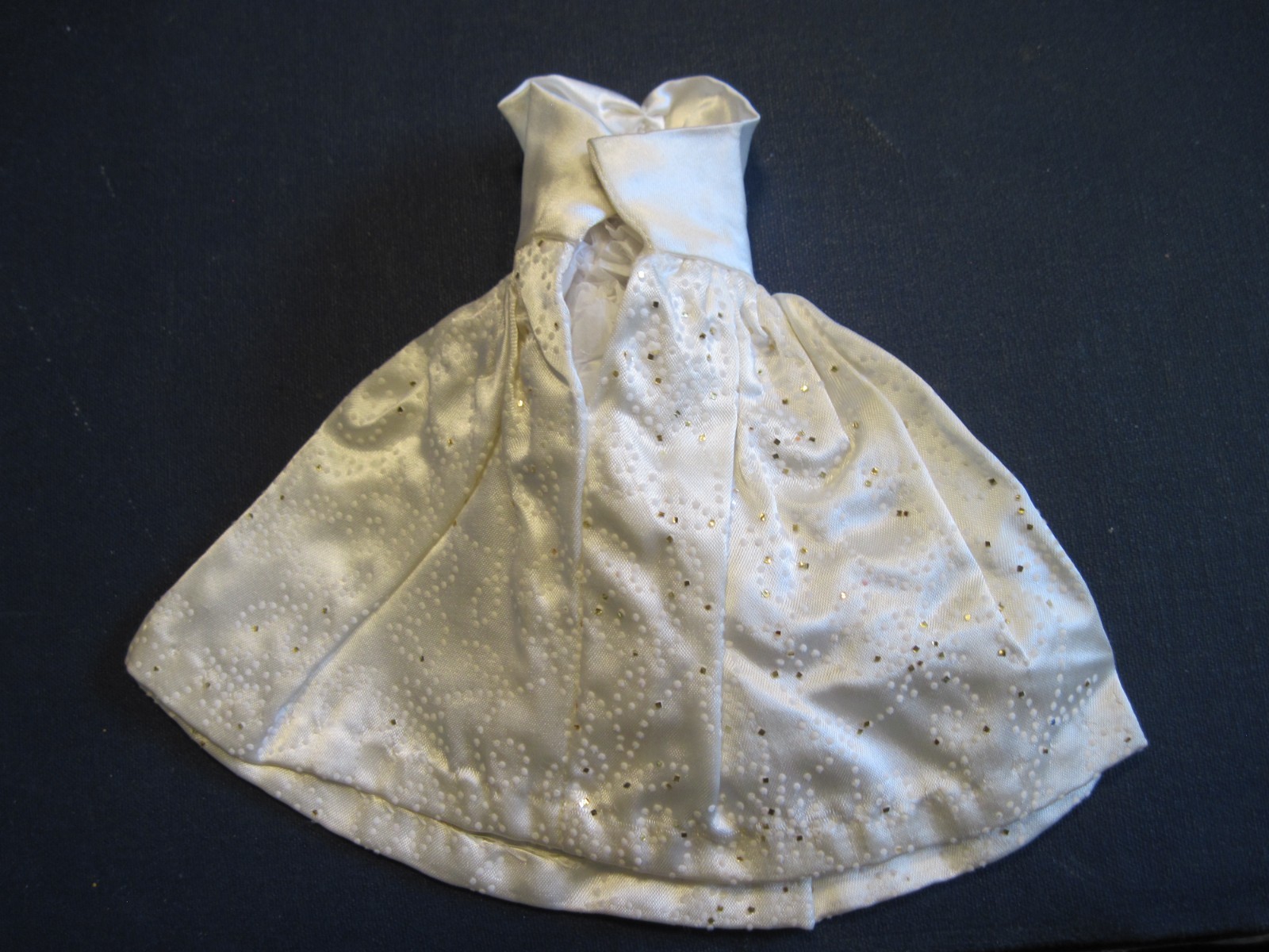 Vintage 1963 Barbie “Party Date” #958 Satin Glitter Flocked Dress