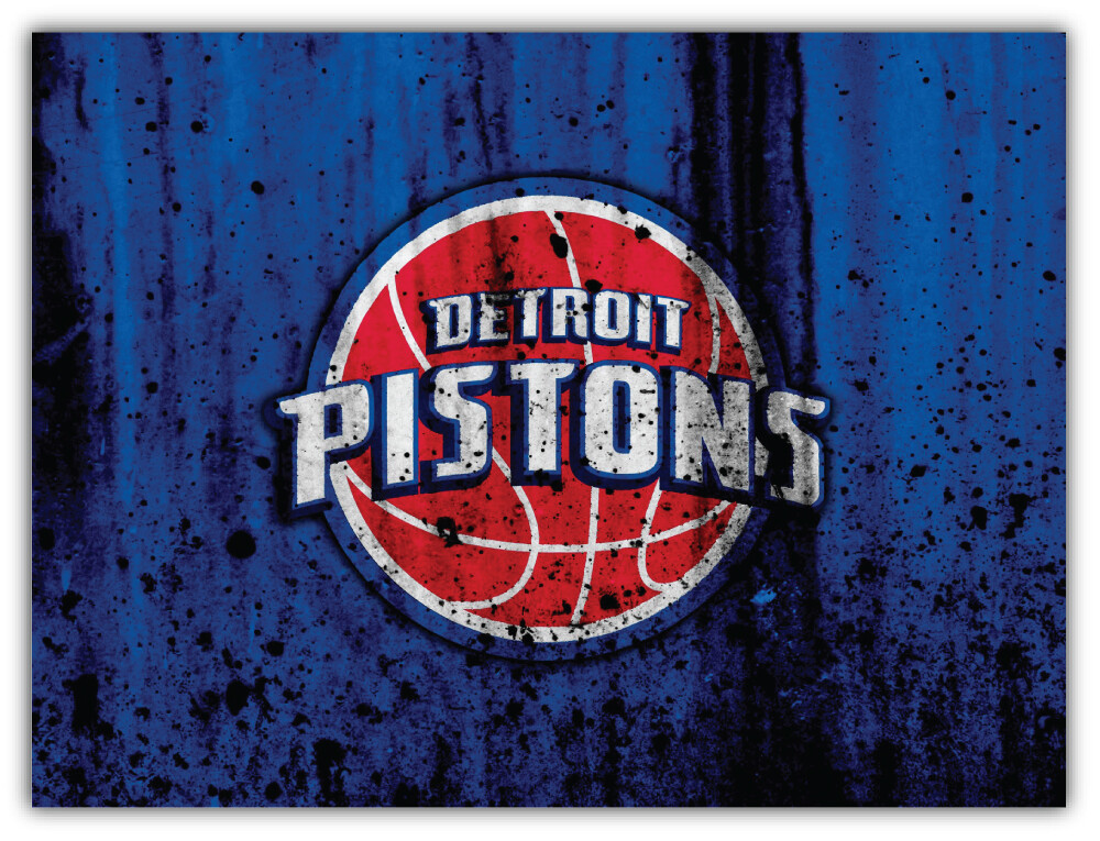Detroit Pistons NBA Basketball Sport Logo Car Bumper Sticker Decal “SIZES”