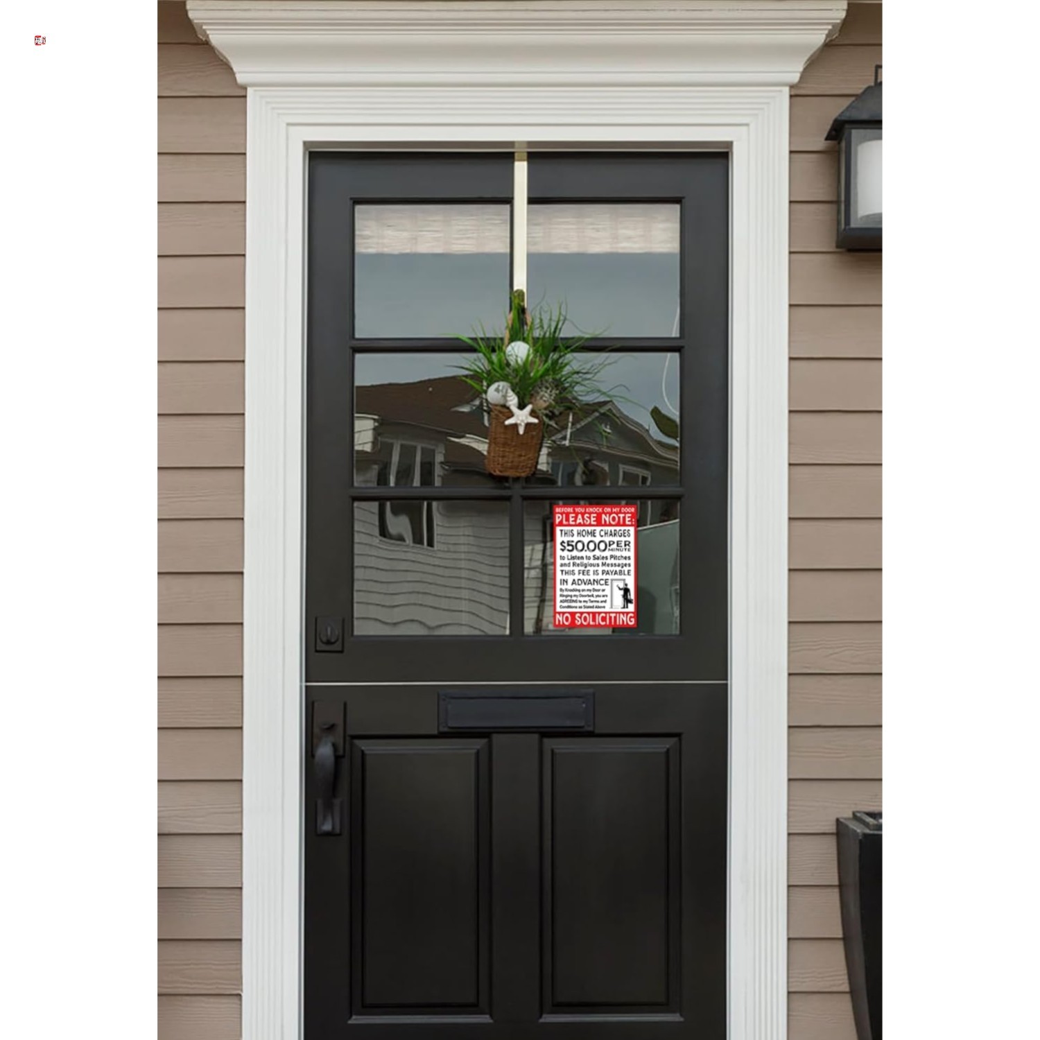 Pack of 3 No Soliciting Signs – Boldly Keep Unwanted Visitors Away at Home