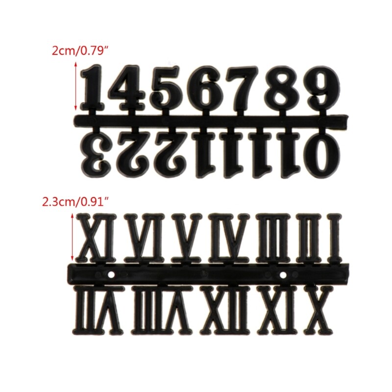 Clock Numerals Set Wall Clock Numbers Clock Hands Replacement Part Arabic