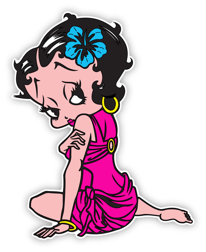 Betty Boop cartoon removable wall sticker decal 24″