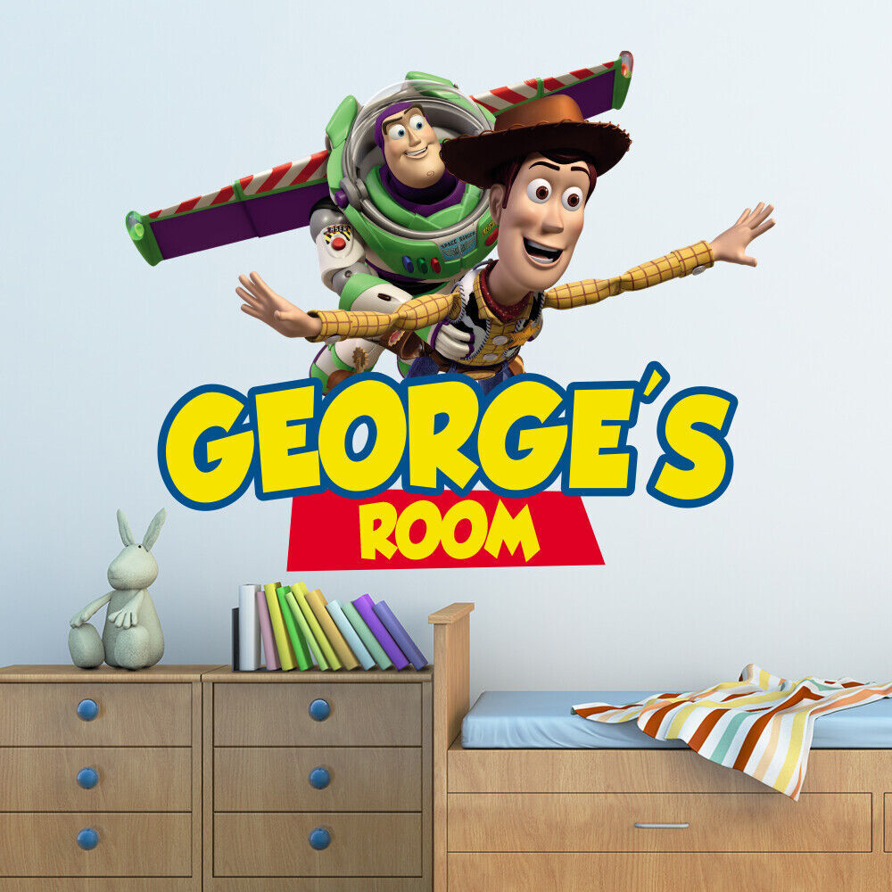 TOY STORY HOLE IN WALL STICKER DECAL TOY STORY DECOR KIDS BEDROOM DECORATION