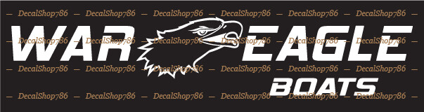 War Eagle Boats – Outdoor Sports – Vinyl Die-Cut Peel N’ Stick Decals/Stickers