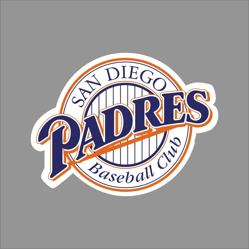 San Diego Padres #10 MLB Team Logo Vinyl Decal Sticker Car Window Wall Cornhole
