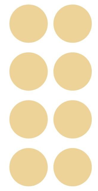 2″ Beige Tan Ivory Round Label Dots Stickers Color Coding Inventory 2 Inch Dot