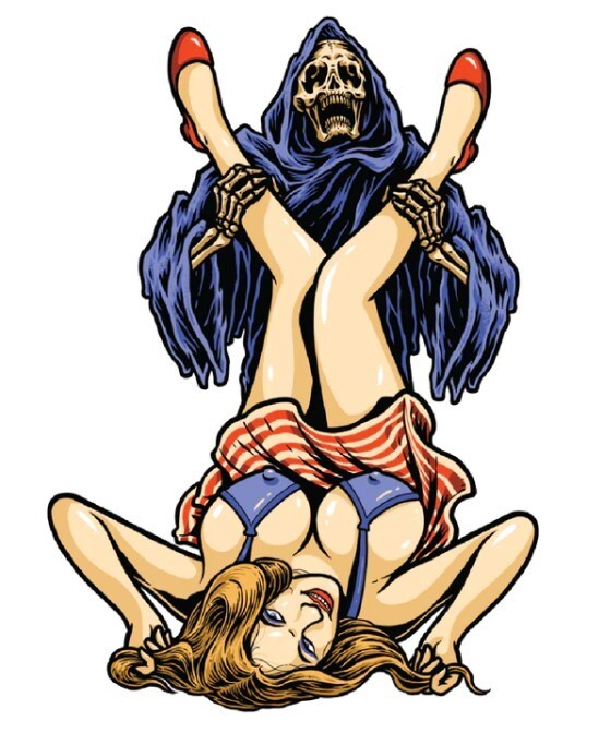 NEW LETHAL THREAT REAPER CALLING MINI DECAL STICKER 2.25″x3.25″ RC00304