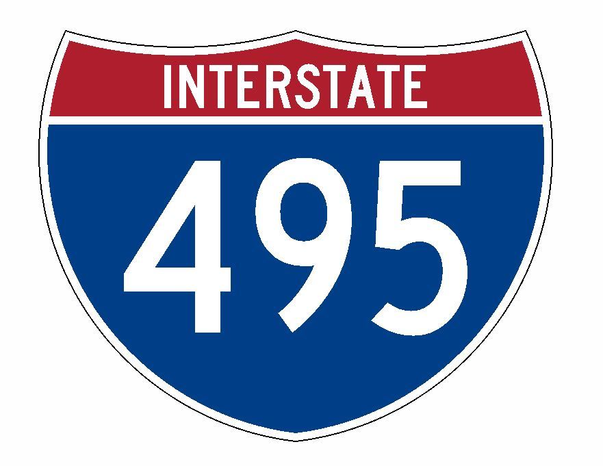 Interstate 495 Sticker R2336 Highway Sign Road Sign