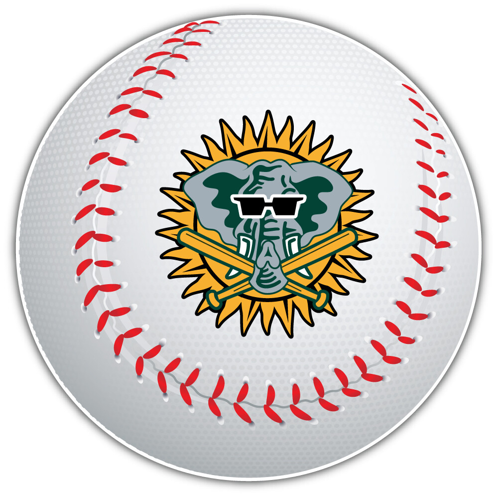 Oakland Athletics MLB Baseball Sport Logo Car Bumper Sticker Decal “SIZES”