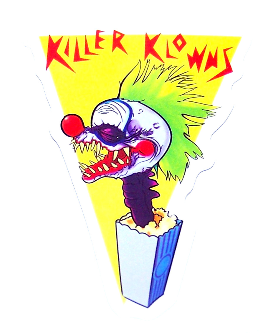 Killer Clowns From Outer Space – Cut Sticker Decal Movie Horror Film