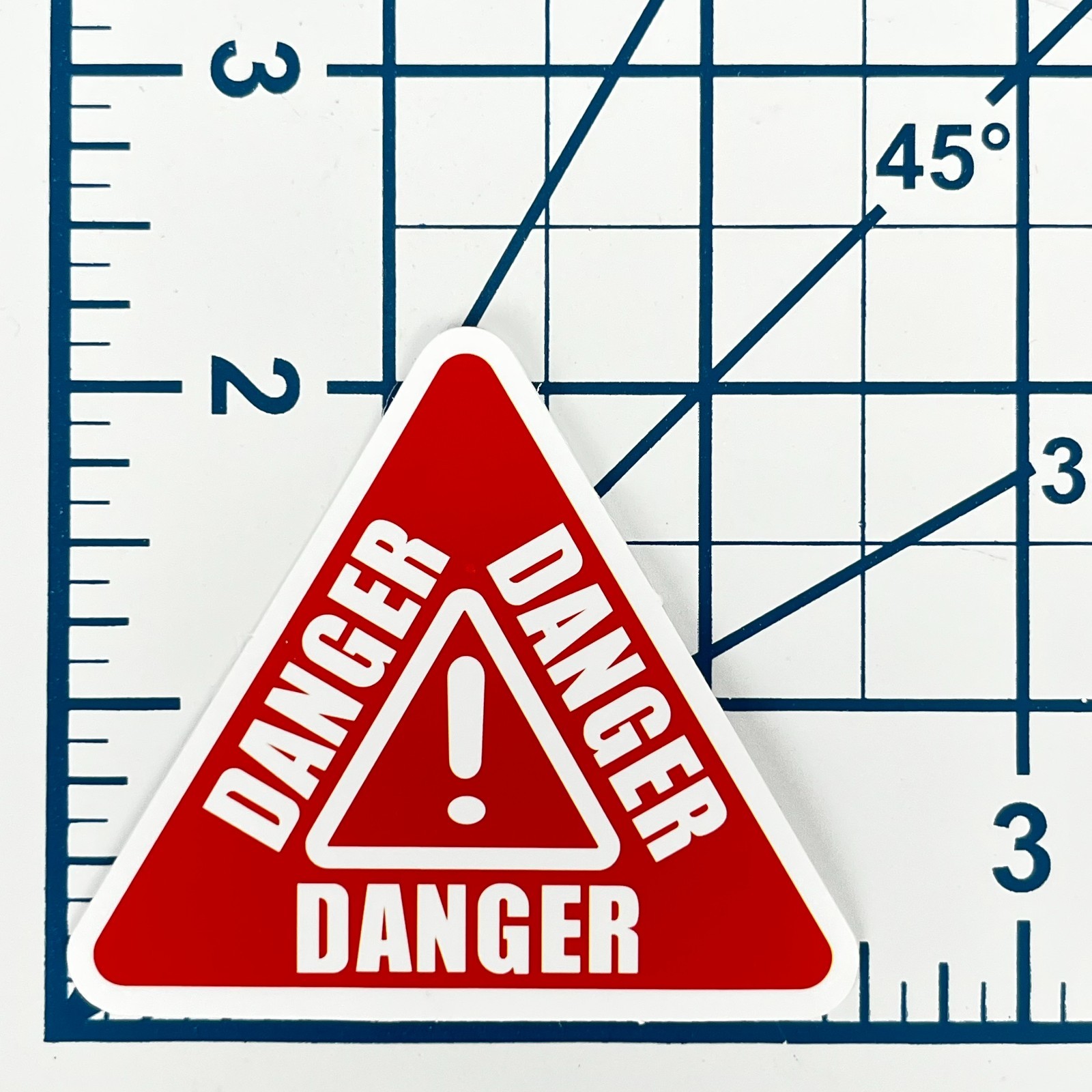 Danger Sign Vinyl Sticker Funny Caution Warning Exclamation Laptop Mug Case