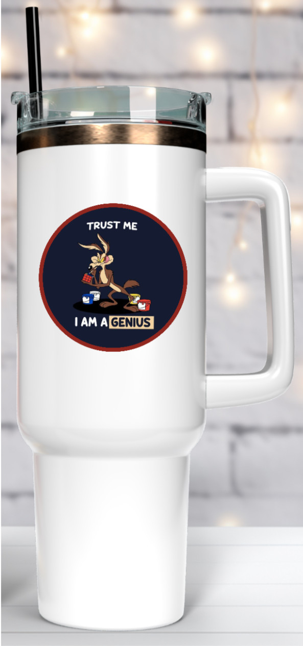 Wile E (Trust Me) – 4″ Handmade Vinyl Decal Vehicle Laptop Cooler Tumbler 26