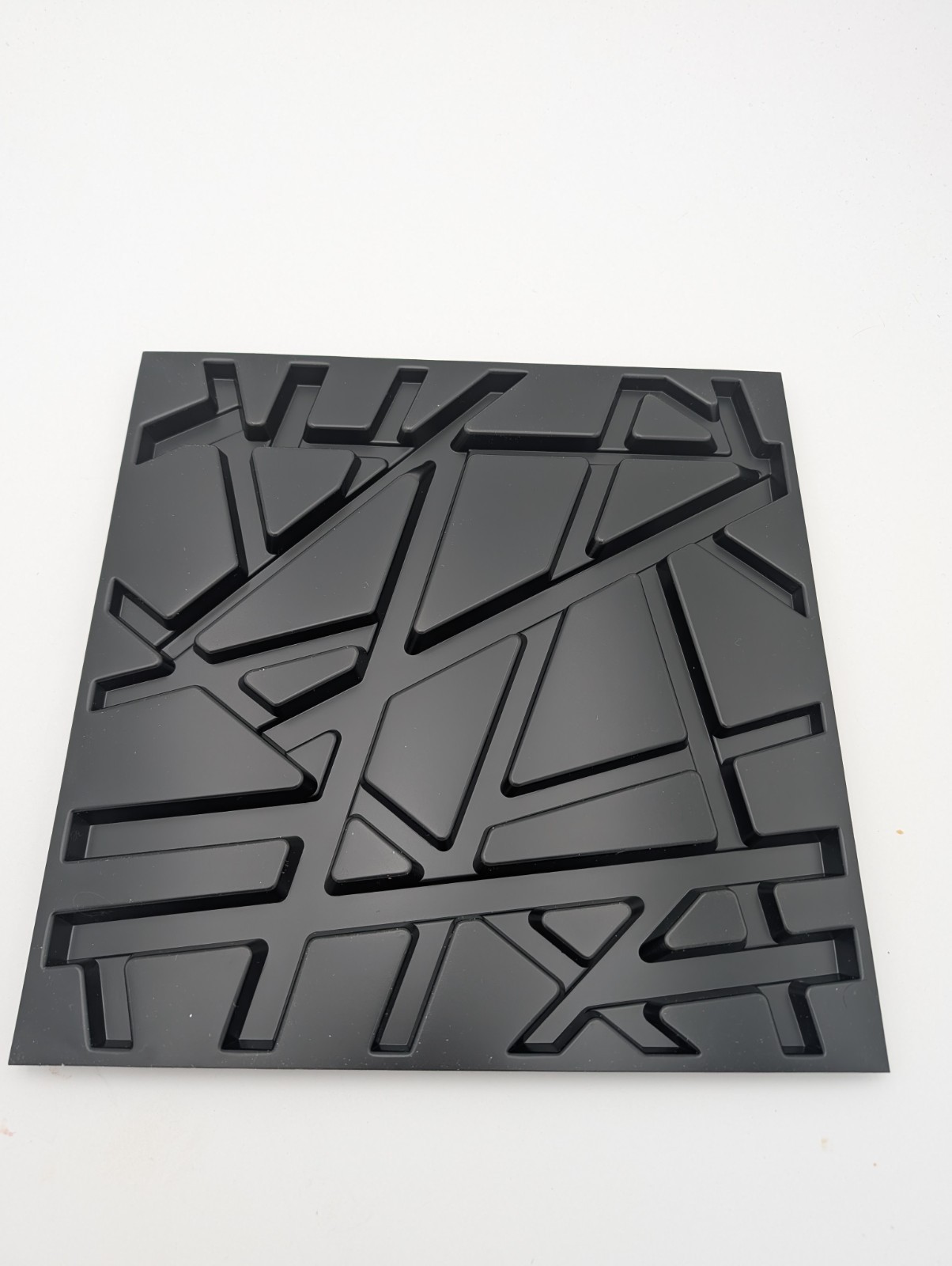 12”x12” Paintable 3D Wall Panels – Black Accent for Living Room & Gaming 30 Pk