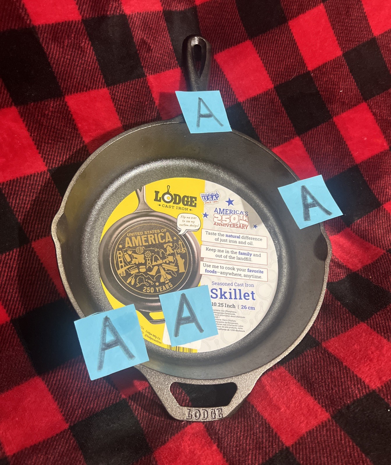 2026/NEW WITH UPC STICKER LABEL/America’s 250th ANNIVERSARY= 10.25” Inch/SKILLET