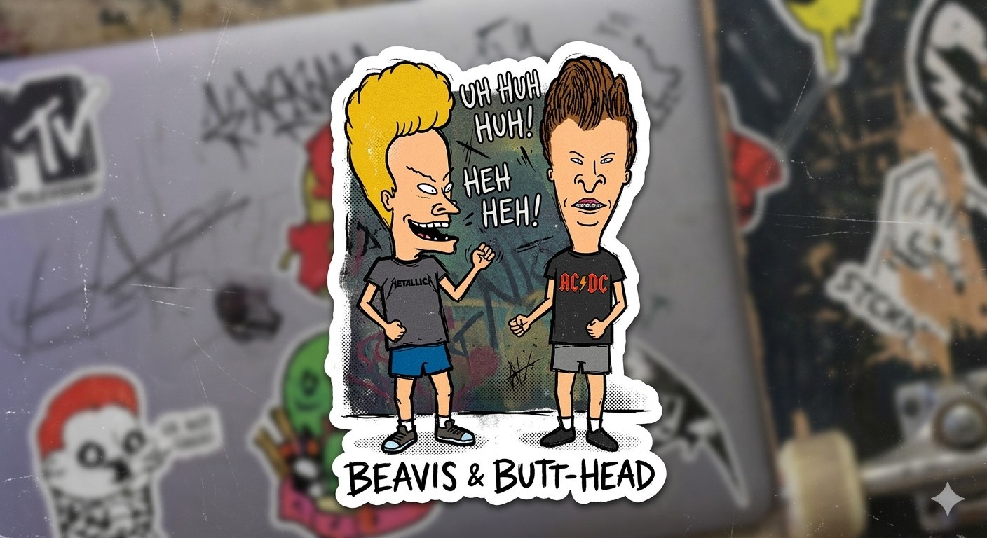 Beavis And Butthead Sticker Decal Phone Laptop