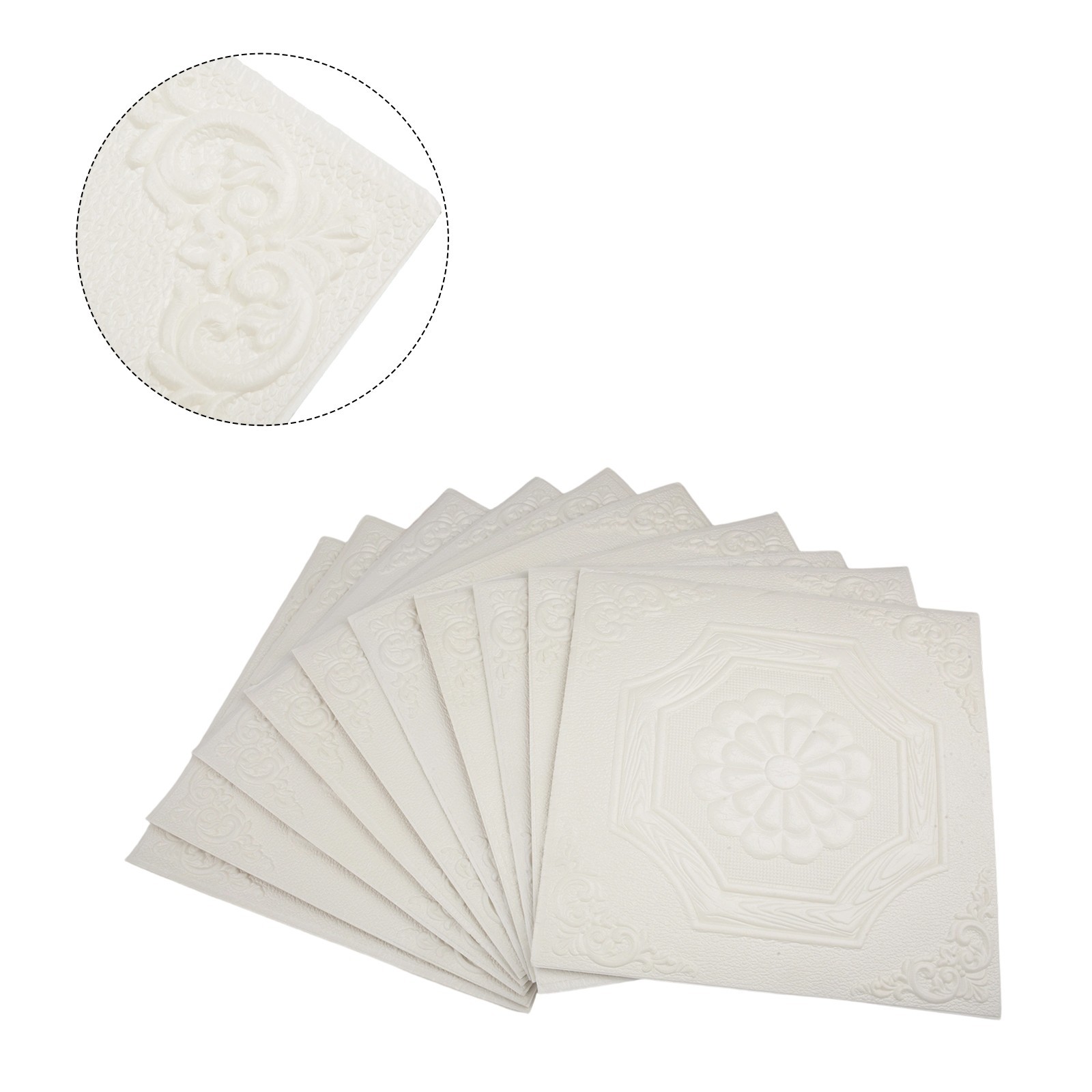 Waterproof Decorative Ceiling Wallpaper Stickers Set of 10 in XPE Foam