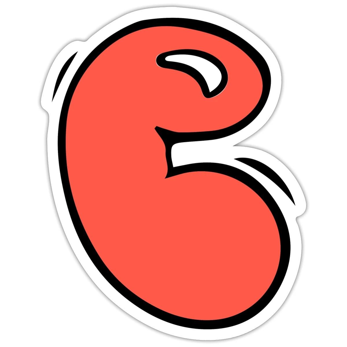 Graffiti Monogram Letter C with Chubby Bubblestyle Sticker, max. 4 x 4″