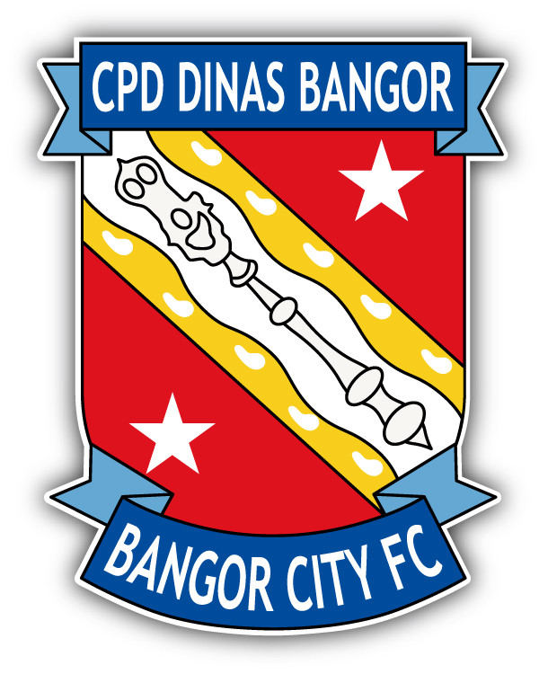 Bangor City FC Wales Soccer Football Car Bumper Sticker Decal 4” x 5”