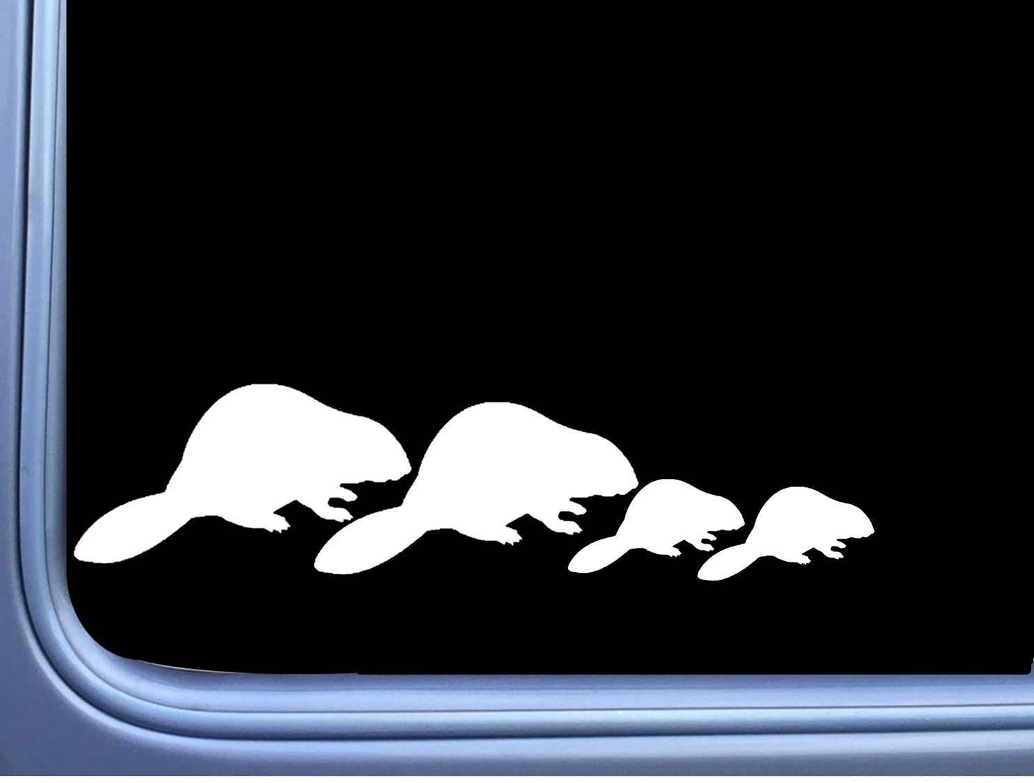 Beaver Family 8″ Decal OS 092 sticker